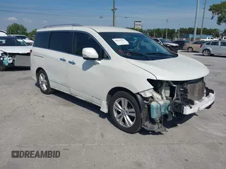 2013 Nissan Quest LE z VIN JN8AE2KP8D9063008, wystawiony jako IAAI lot #42113427 z przebiegiem 159 209 mil mil oraz . Historia ofert i sprzedaży dostępna na DreamBid. Obrazek 1.