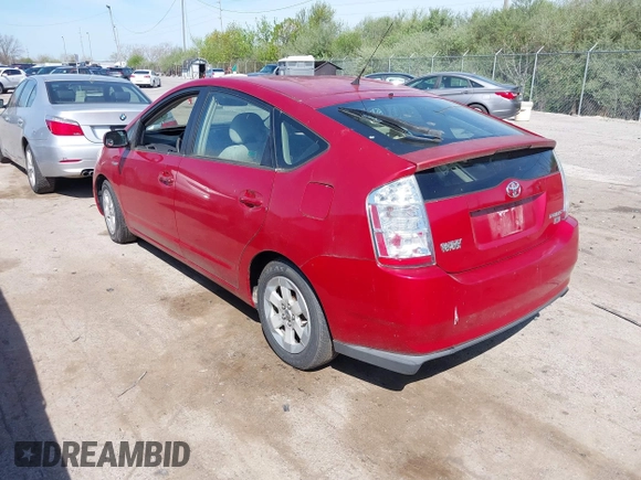 2007 Toyota Prius with VIN JTDKB20U877556365, listed as a IAAI auction lot 42108418 with 189,059 mi miles. Bid and sale history available at carsss.com. Image 3.