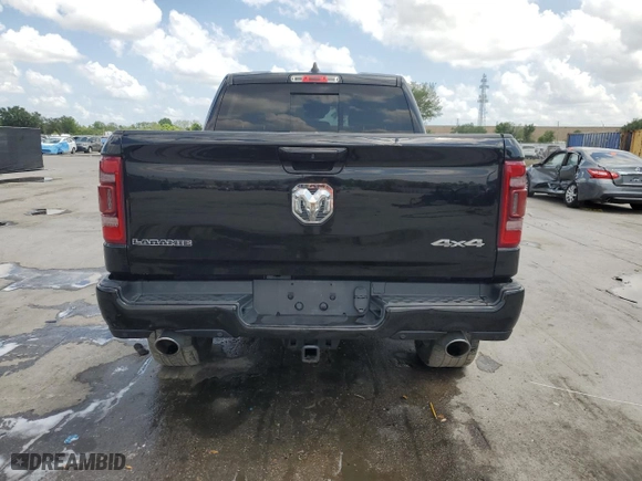 2021 Ram 1500 Laramie with VIN 1C6SRFJT3MN792252, listed as a Copart auction lot 48914305 with 78,023 mi miles and Salvage Title. Bid and sale history available at carsss.com. Image 6.