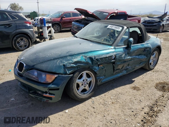 1997 BMW 3 Series 1.9L with VIN 4USCH7325VLE03227, listed as a Copart auction lot 44815605 with 45,842 mi miles and Salvage Title. Bid and sale history available at carsss.com. Image 1.