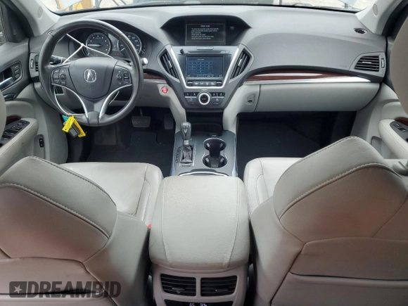 2014 Acura MDX Technology with VIN 5FRYD3H43EB020265, listed as a Copart auction lot 53580405 with 87,116 mi miles and Salvage title. Bid and sale history available at DreamBid. Image 8.