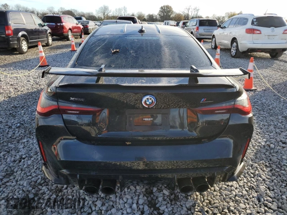 2023 BMW M4 Competition xDrive with VIN WBS43AZ0XPCM20531, listed as a Copart auction lot 79534564 with 30,508 mi miles and Salvage Title. Bid and sale history available at carsss.com. Image 6.