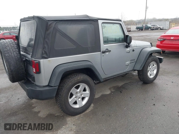 2015 Jeep Wrangler Sport with VIN 1C4AJWAG6FL501160, listed as a IAAI auction lot 41941661 with 134,842 mi miles. Bid and sale history available at carsss.com. Image 4.