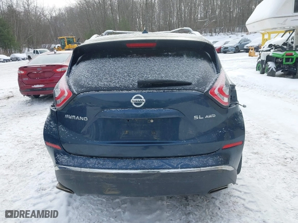 2015 Nissan Murano S with VIN 5N1AZ2MH9FN257221, listed as a IAAI auction lot 41292688 with 138,207 mi miles. Bid and sale history available at carsss.com. Image 16.