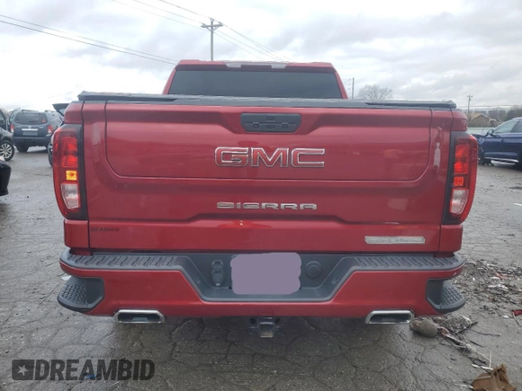 2021 GMC Sierra 1500 Elevation with VIN 3GTU9CED8MG409112, listed as a Copart auction lot 84196104 with 33,285 mi miles and Salvage Title. Bid and sale history available at DreamBid. Image 6.