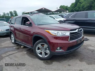 2015 Toyota Highlander Limited with VIN 5TDDKRFH0FS094903, listed as a IAAI auction lot 42515150 with Not provided miles and . Bid and sale history available at DreamBid. Image 1.