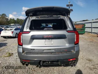 2023 GMC Yukon AT4 with VIN 1GKS2CKL6PR243916, listed as a Copart auction lot 74857434 with 15,509 mi miles and Salvage Title. Bid and sale history available at carsss.com. Image 6.