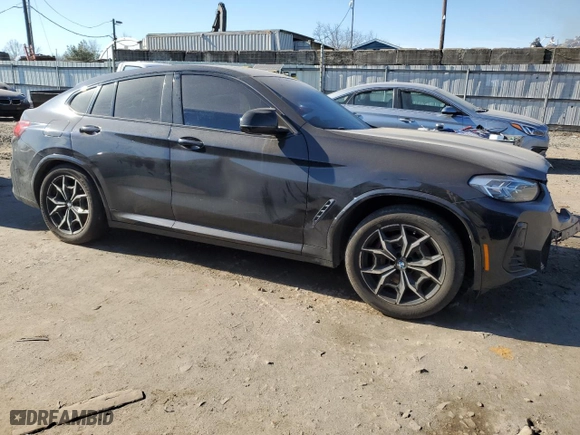 2022 BMW X4 M40i with VIN 5UX43DT03N9K45498, listed as a Copart auction lot 40460044 with 59,563 mi miles. Bid and sale history available at carsss.com. Image 4.