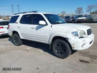 2003 Toyota Sequoia Limited with VIN 5TDBT48A93S168046, listed as a IAAI auction lot 42041005 with 1 mi miles. Bid and sale history available at carsss.com. Image 1.