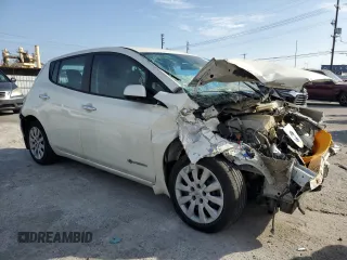 2017 Nissan LEAF S with VIN 1N4BZ0CP0HC302380, listed as a Copart auction lot 52856955 with 53,141 mi miles and Salvage title. Bid and sale history available at DreamBid. Image 4.