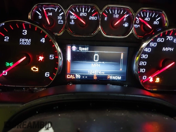 2015 GMC Sierra 1500 SLE with VIN 1GTV2UEC0FZ151760, listed as a IAAI auction lot 41988450 with 124,674 mi miles. Bid and sale history available at carsss.com. Image 7.