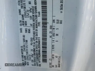 2020 Ford F-250 XL z VIN 1FT7X2B66LEE96811, wystawiony jako Copart lot #87681655 z przebiegiem 59 013 mil mil oraz Szkoda całkowita • Salvage title. Historia ofert i sprzedaży dostępna na DreamBid. Obrazek 12.