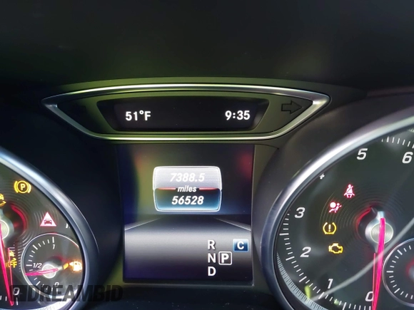 2019 Mercedes-Benz CLA with VIN WDDSJ4EB5KN753560, listed as a IAAI auction lot 41786979 with 56,528 mi miles. Bid and sale history available at carsss.com. Image 7.