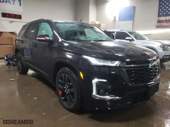 2022 Chevrolet Traverse Premier with VIN 1GNEVKKW1NJ130723, listed as a Copart auction lot 45307185 with 17,765 mi miles and Salvage Title. Bid and sale history available at carsss.com. Image 4.
