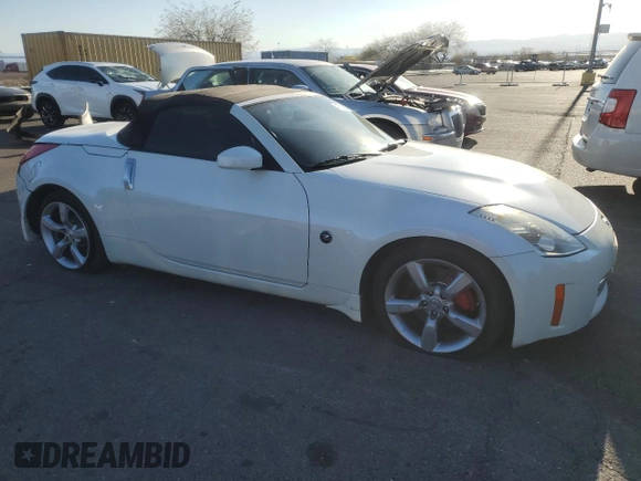 2007 Nissan 350Z Touring with VIN JN1BZ36A37M654299, listed as a Copart auction lot 47617585 with 126,188 mi miles and Salvage Title. Bid and sale history available at carsss.com. Image 4.