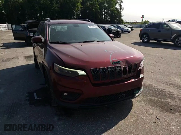 2019 Jeep Cherokee Altitude with VIN 1C4PJLLB2KD392971, listed as a Copart auction lot 59190355 with 163,471 mi miles and Salvage title. Bid and sale history available at DreamBid. Image 14.