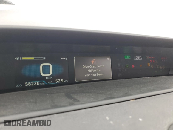 2021 Toyota Prius L Eco z VIN JTDKAMFU2M3148890, wystawiony jako Copart lot #60064065 z przebiegiem 58 226 mil mil oraz Szkoda całkowita • Salvage title. Historia ofert i sprzedaży dostępna na DreamBid. Obrazek 9.