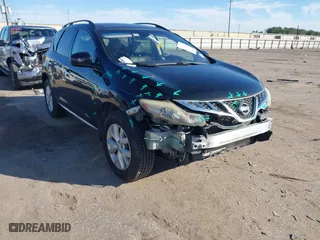 2012 Nissan Murano S with VIN JN8AZ1MU7CW113348, listed as a IAAI auction lot 41479756 with 168,226 mi miles. Bid and sale history available at carsss.com. Image 1.