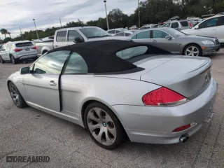 2006 BMW 6 Series 650Ci with VIN WBAEK13406CN72159, listed as a Copart auction lot 75078214 with 0 mi miles and Salvage Title. Bid and sale history available at carsss.com. Image 2.