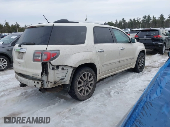 2014 GMC Acadia Denali with VIN 1GKKVTKD2EJ238997, listed as a IAAI auction lot 41640047 with 179,072 mi miles and . Bid and sale history available at carsss.com. Image 4.