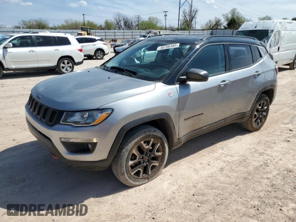 2019 Jeep Compass Trailhawk with VIN 3C4NJDDB2KT739673, listed as a Copart auction lot 50706385 with 106,987 mi miles and Non Repairable. Bid and sale history available at DreamBid. Image 1.