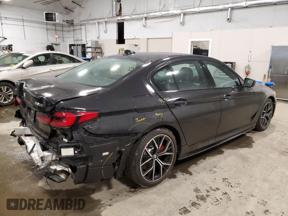 2022 BMW 5 Series 530i xDrive с VIN WBA13BJ08NWX84919, выставлен на аукционе Copart как лот 88638465 с пробегом 31 320 миль миль и Списание • Salvage title. История ставок и продаж доступна на DreamBid. Изображение 3.