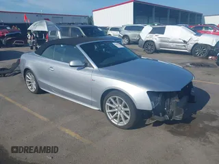 2016 Audi A5 Premium with VIN WAUD2AFHXGN005246, listed as a IAAI auction lot 42595647 with 56,602 mi miles and . Bid and sale history available at DreamBid. Image 1.