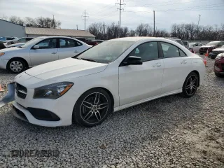 2019 Mercedes-Benz CLA with VIN WDDSJ4GB5KN748260, listed as a Copart auction lot 47375295 with 43,597 mi miles and Salvage Title. Bid and sale history available at carsss.com. Image 1.