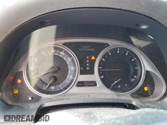 2007 Lexus IS 350 with VIN JTHBE262672011290, listed as a Copart auction lot 65977855 with 295,663 mi miles and Clean title. Bid and sale history available at DreamBid. Image 9.