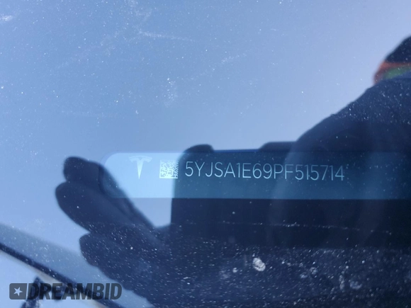 2023 Tesla Model S Plaid с VIN 5YJSA1E69PF515714, выставлен на аукционе Copart как лот 45212665 с пробегом Не указан миль и Списание • Salvage title. История ставок и продаж доступна на DreamBid. Изображение 12.