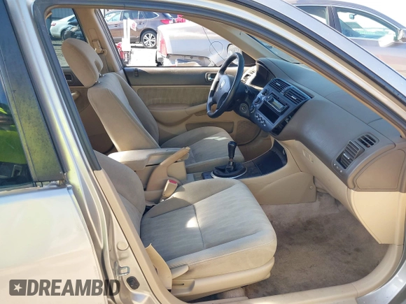 2004 Honda Civic LX with VIN 2HGES15534H590143, listed as a IAAI auction lot 41822593 with 270,820 mi miles. Bid and sale history available at carsss.com. Image 5.