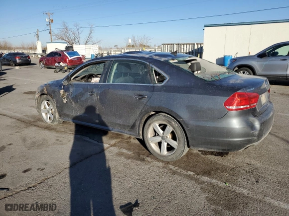 2012 Volkswagen Passat SE with VIN 1VWBP7A33CC042426, listed as a Copart auction lot 87606525 with 179,838 mi miles and Salvage Title. Bid and sale history available at carsss.com. Image 2.