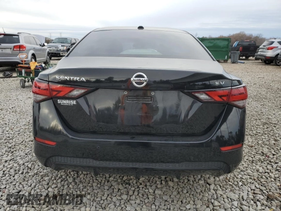 2021 Nissan Sentra SV with VIN 3N1AB8CV9MY296641, listed as a Copart auction lot 84894754 with 59,003 mi miles and Salvage Title. Bid and sale history available at carsss.com. Image 6.