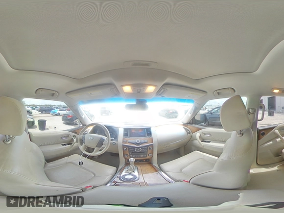 2014 Infiniti QX80 with VIN JN8AZ2NF4E9555558, listed as a Copart auction lot 54570895 with 123,433 mi miles and Salvage title. Bid and sale history available at DreamBid. Image 16.