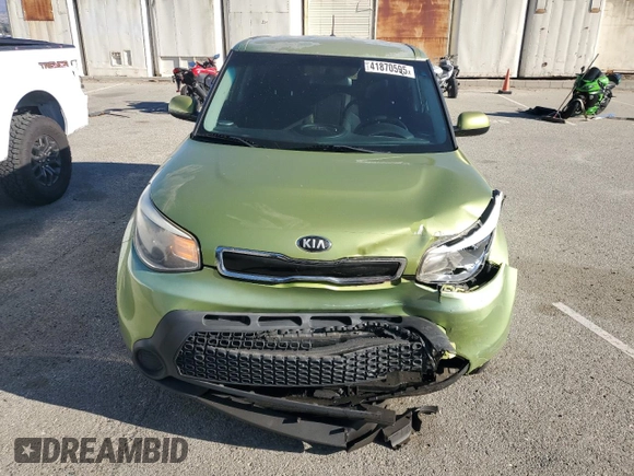 2015 Kia Soul + with VIN KNDJP3A5XF7794534, listed as a Copart auction lot 41870595 with 62,811 mi miles and Salvage Title. Bid and sale history available at carsss.com. Image 5.