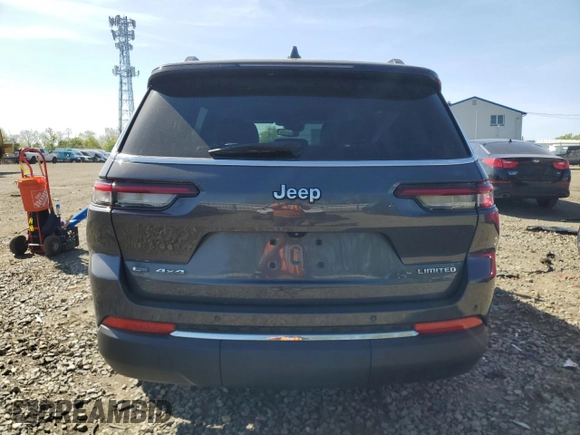 2021 Jeep Grand Cherokee Limited with VIN 1C4RJKBG0M8189881, listed as a Copart auction lot 54394555 with 47,424 mi miles and Salvage Title. Bid and sale history available at DreamBid. Image 6.