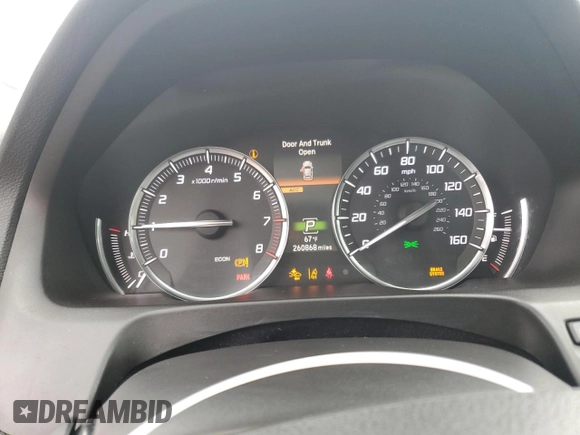 2018 Acura TLX with VIN 19UUB3F36JA002833, listed as a Copart auction lot 72416064 with 260,868 mi miles and Salvage Title. Bid and sale history available at carsss.com. Image 9.
