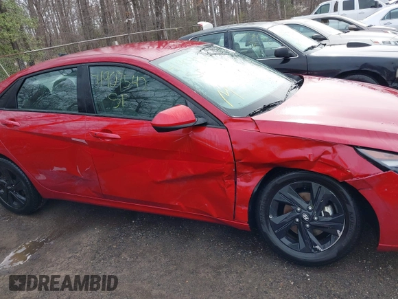 2023 Hyundai Elantra SEL with VIN KMHLM4AG5PU460869, listed as a IAAI auction lot 41909542 with 27,813 mi miles and . Bid and sale history available at DreamBid. Image 6.