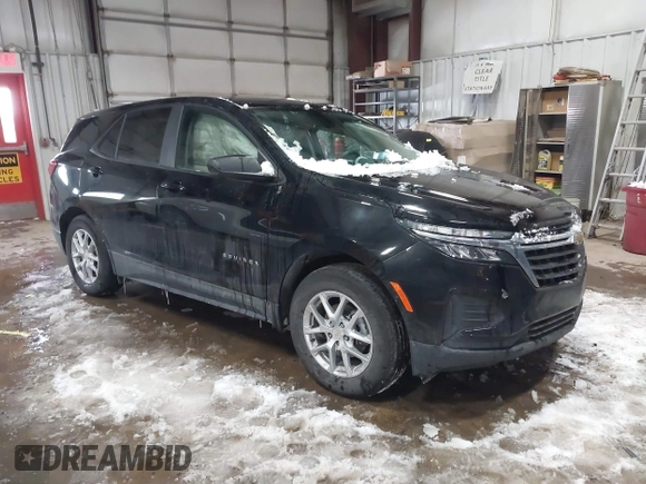 2024 Chevrolet Equinox LS with VIN 3GNAXHEG9RL233161, listed as a IAAI auction lot 41622254 with 16,959 mi miles and . Bid and sale history available at DreamBid. Image 1.
