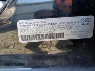 2009 Audi A6 Prestige with VIN WAUWG74F69N013040, listed as a Copart auction lot 43866685 with 141,984 mi miles and Salvage title. Bid and sale history available at DreamBid. Image 14.