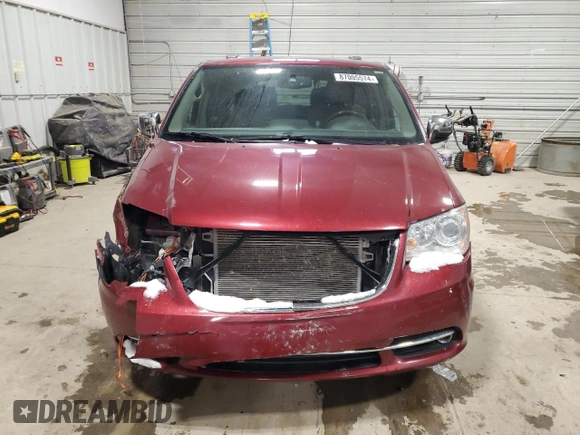 2016 Chrysler Town & Country Limited Platinum with VIN 2C4RC1GG7GR135385, listed as a Copart auction lot 87005574 with 145,863 mi miles and Salvage Title. Bid and sale history available at carsss.com. Image 5.