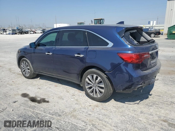 2016 Acura MDX w/Tech with VIN 5FRYD4H40GB012102, listed as a Copart auction lot 48935115 with 94,715 mi miles and Salvage Title. Bid and sale history available at carsss.com. Image 2.