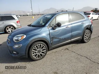 2018 FIAT 500X Lounge with VIN ZFBCFXDB6JP687514, listed as a Copart auction lot 70831074 with 8,572 mi miles and Salvage title. Bid and sale history available at DreamBid. Image 1.