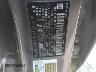 2019 Honda Clarity Plug-In Hybrid with VIN JHMZC5F16KC004730, listed as a Copart auction lot 67488304 with 81,400 mi miles and Salvage Title. Bid and sale history available at carsss.com. Image 13.