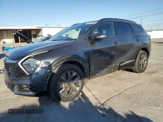 2023 Kia Sportage Hybrid SX-Prestige with VIN KNDPXCAGXP7011421, listed as a Copart auction lot 46977495 with 55,967 mi miles and Salvage Title. Bid and sale history available at carsss.com. Image 1.
