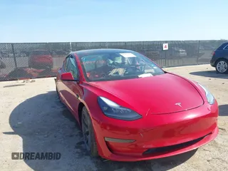 2023 Tesla Model 3 with VIN 5YJ3E1EA8PF545137, listed as a IAAI auction lot 41992188 with 35,393 mi miles and . Bid and sale history available at DreamBid. Image 1.