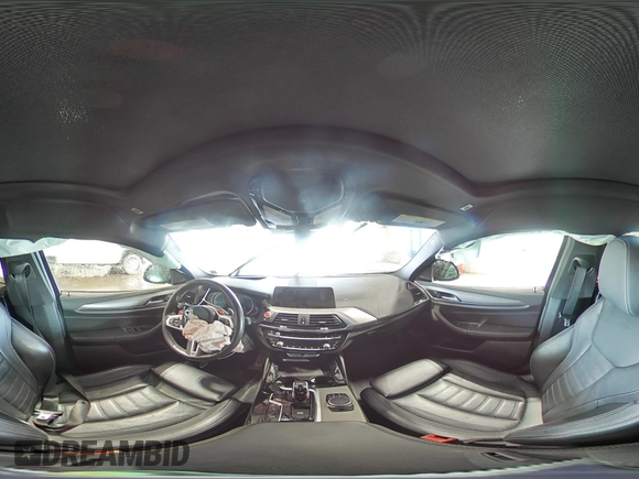 2020 BMW X4 M Competition z VIN 5YMUJ0C05L9B44115, wystawiony jako Copart lot #55556755 z przebiegiem Nie podano mil oraz Szkody całkowita. Historia ofert i sprzedaży dostępna na DreamBid. Obrazek 15.