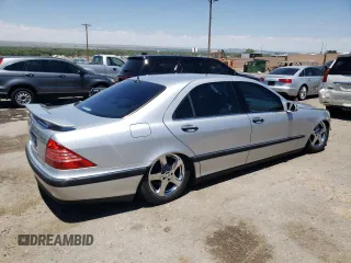 2003 Mercedes-Benz S-Class 4.3L with VIN WDBNG83J43A344741, listed as a Copart auction lot 61529804 with 168,189 mi miles and Salvage Title. Bid and sale history available at carsss.com. Image 3.