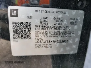 2019 Cadillac CTS AWD z VIN 1G6AW5SX7K0112620, wystawiony jako Copart lot #57794965 z przebiegiem 76 279 mil mil oraz Czysty tytuł • Clean title. Historia ofert i sprzedaży dostępna na DreamBid. Obrazek 12.