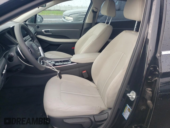 2020 Hyundai Sonata Hybrid Blue with VIN KMHL24JJ2LA010495, listed as a Copart auction lot 82210533 with 46,125 mi miles. Bid and sale history available at carsss.com. Image 7.